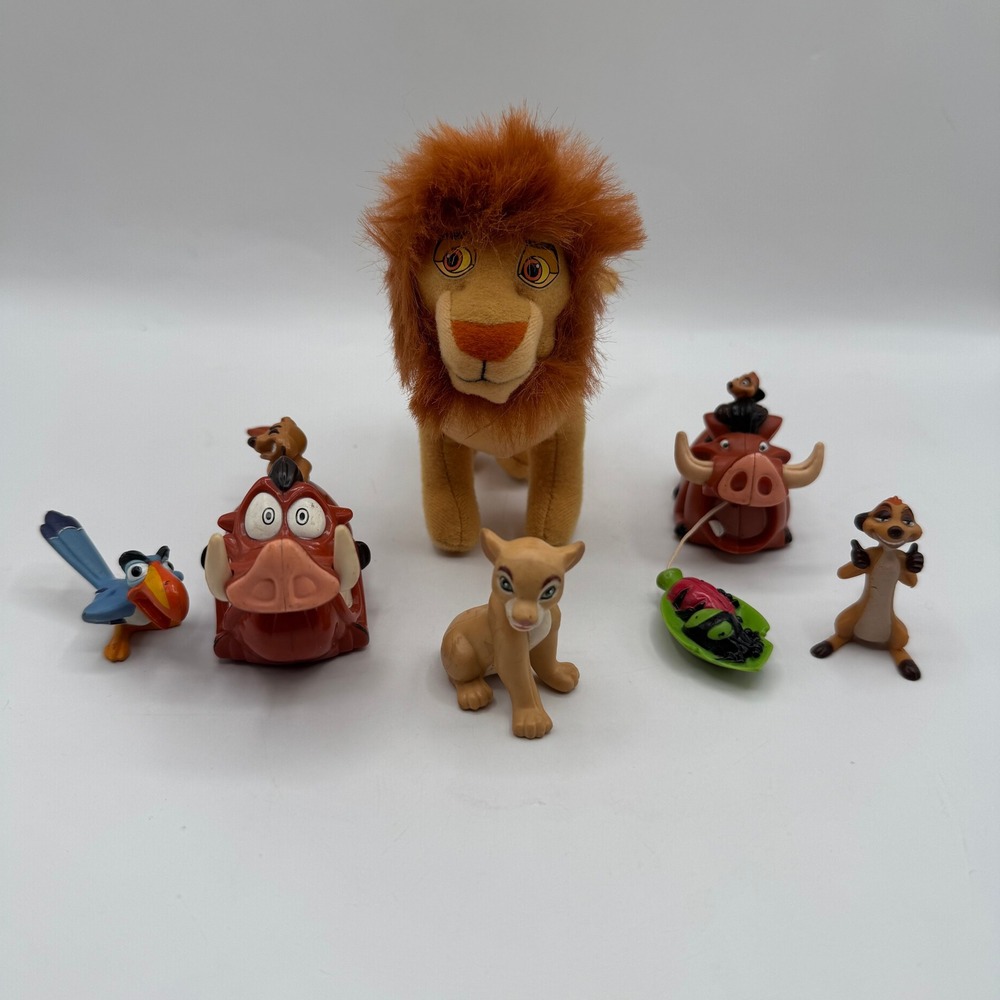 Disney Lion King Toy Lot Kids Vintage McDonald‎ Burger King Figures Pumba Simba